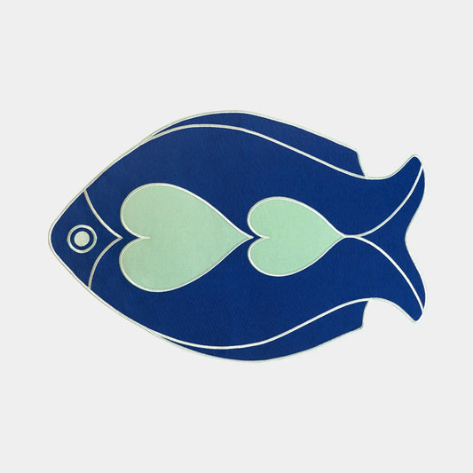 Octaevo Placemat - Fish Blue (Set of 2)