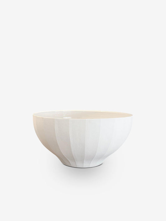 Porcelain Fluted Bowl by John Julian