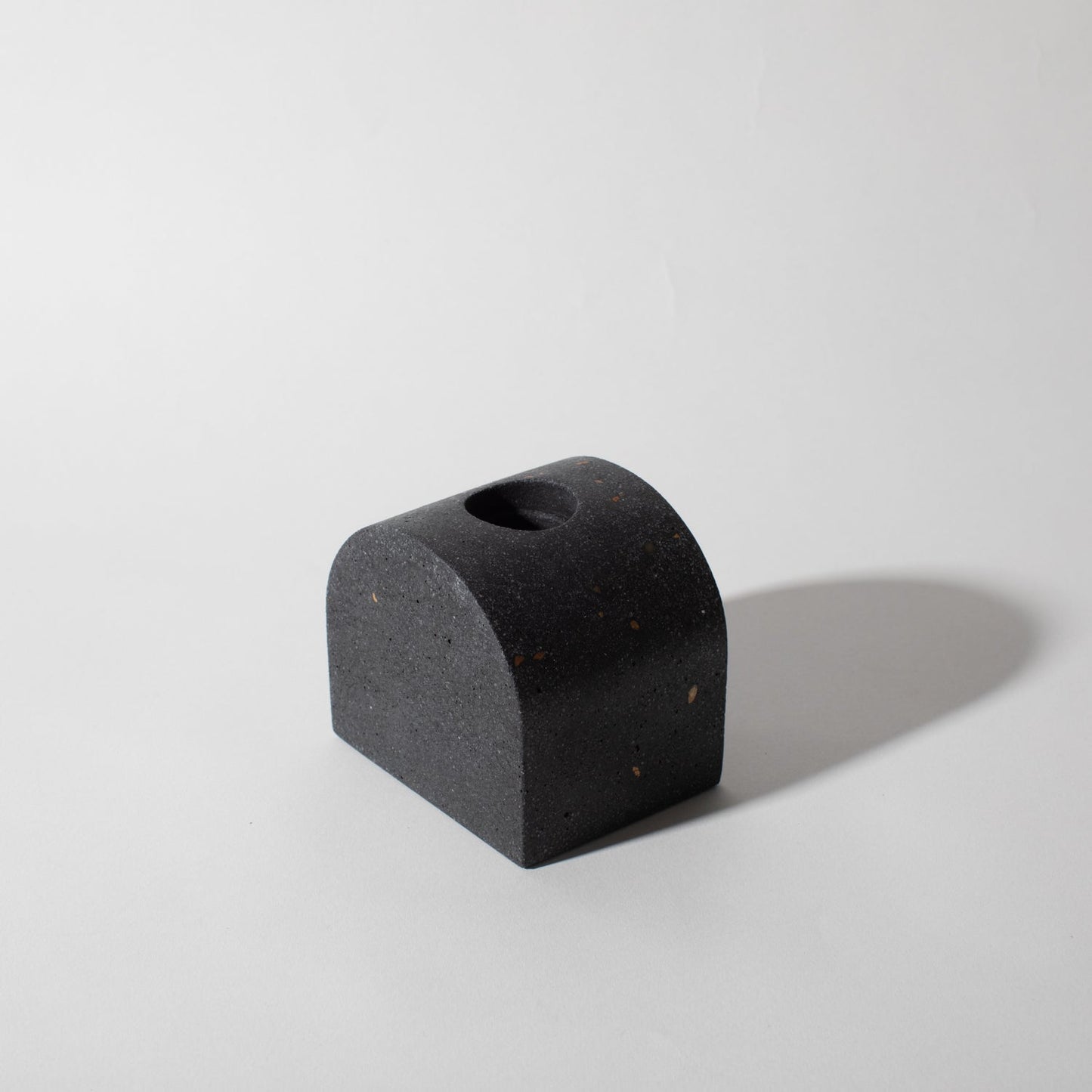 Arch Candlestick Holder | Black Terrazzo