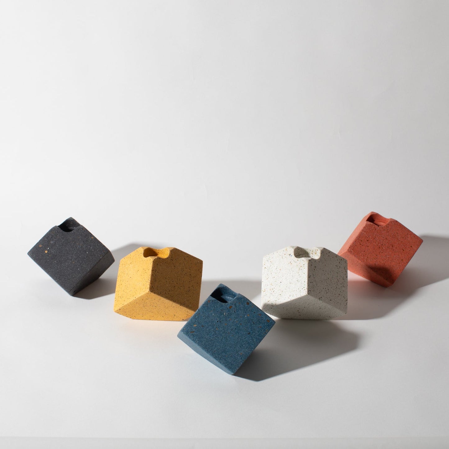 Cube Candlestick Holder | Marigold Terrazzo