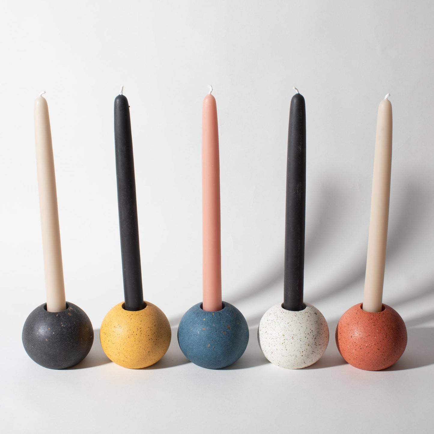 Sphere Candlestick Holder | Marigold Terrazzo