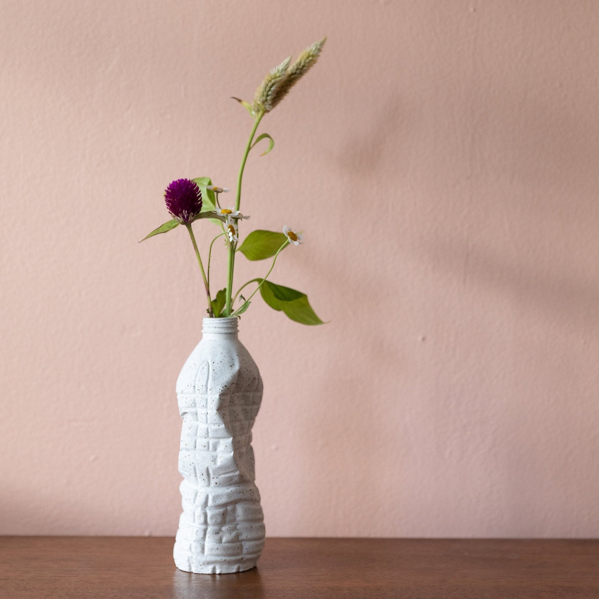 Water Bottle Vase | White Terrazzo - pretti.cool