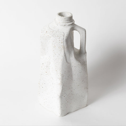 Milk Jug Vase | White Terrazzo - pretti.cool