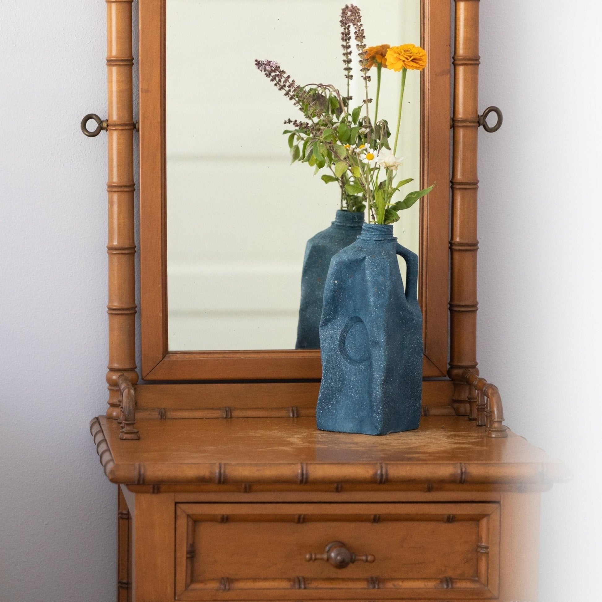 Milk Jug Vase | Cobalt Terrazzo - pretti.cool