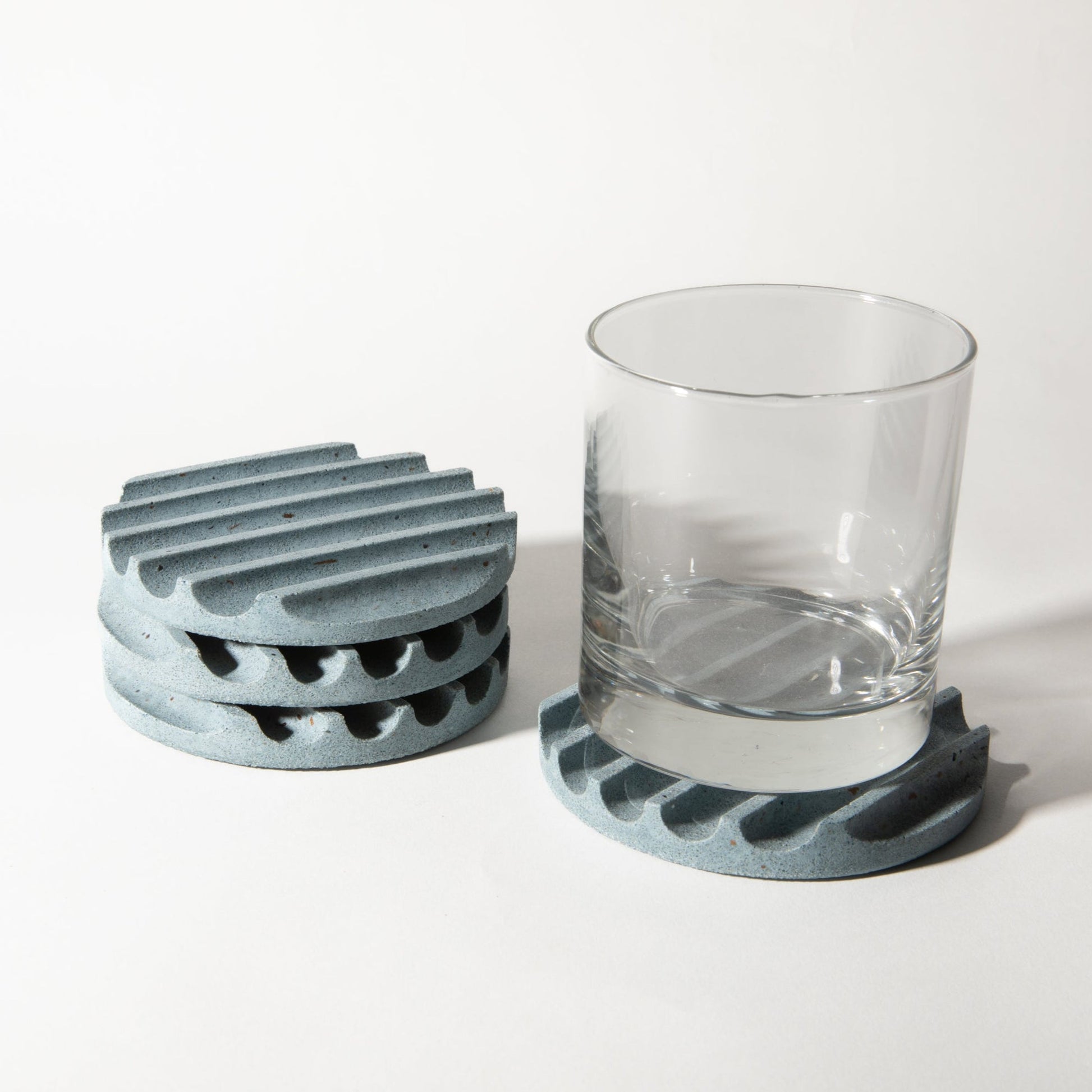 Coaster Set | Light Blue Terrazzo - pretti.cool