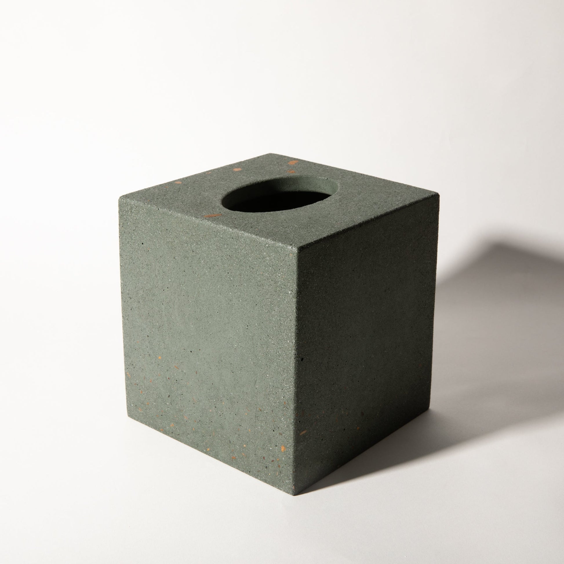 Tissue Box Cover | Dark Green Terrazzo - pretti.cool