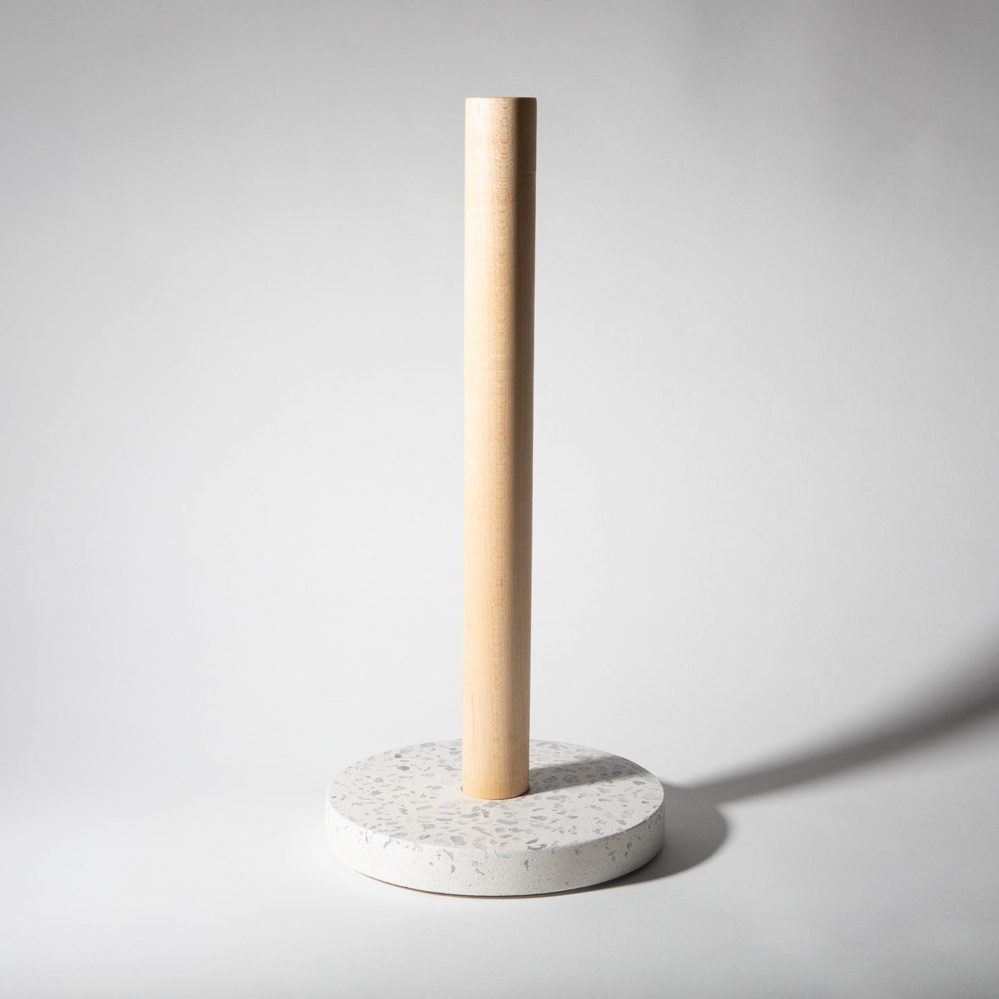 Paper Towel Holder | Chunky White Terrazzo