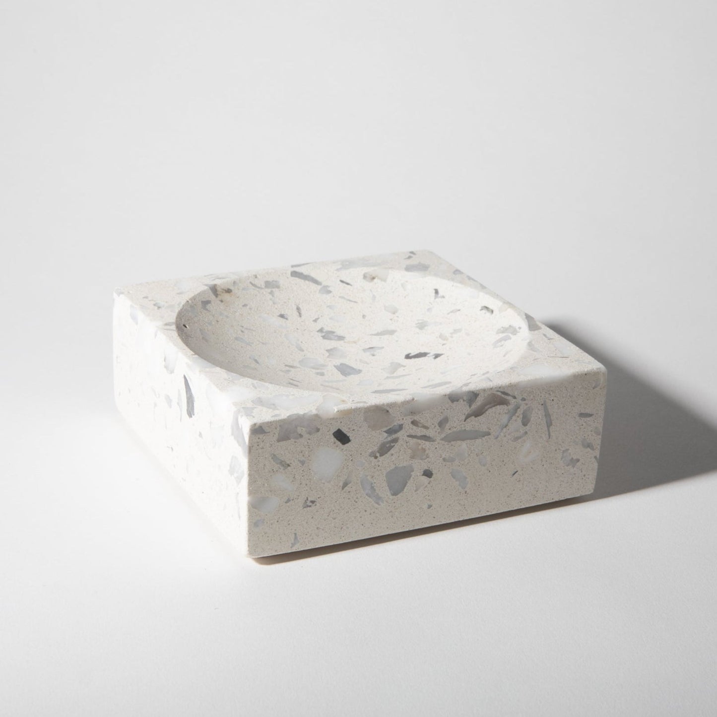 Block Catch All | White Terrazzo