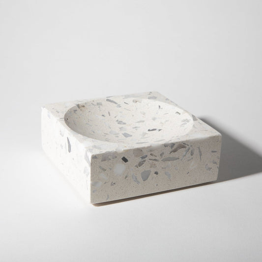 Block Catch All | White Terrazzo