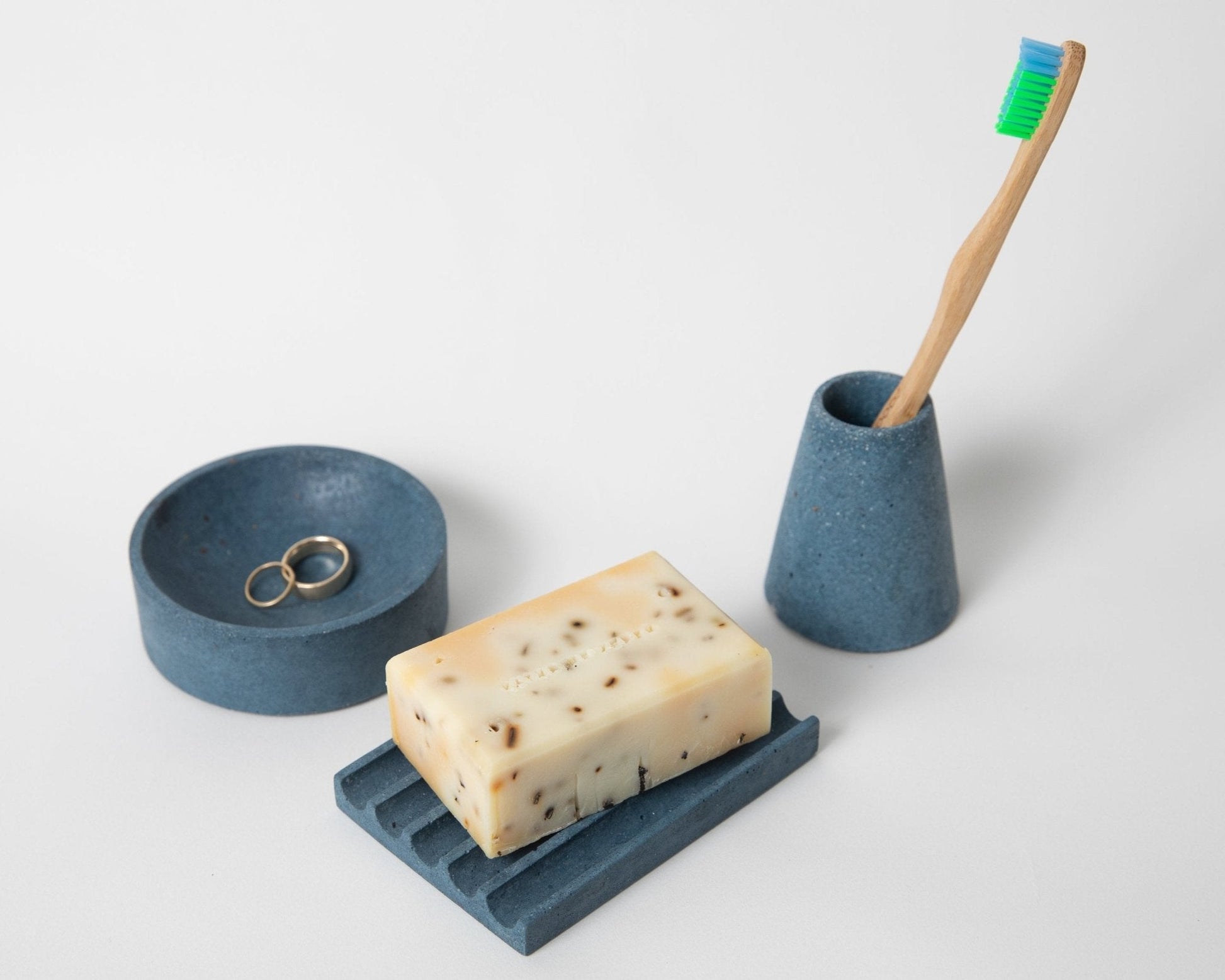 Toothbrush Holder | Cobalt Terrazzo - pretti.cool