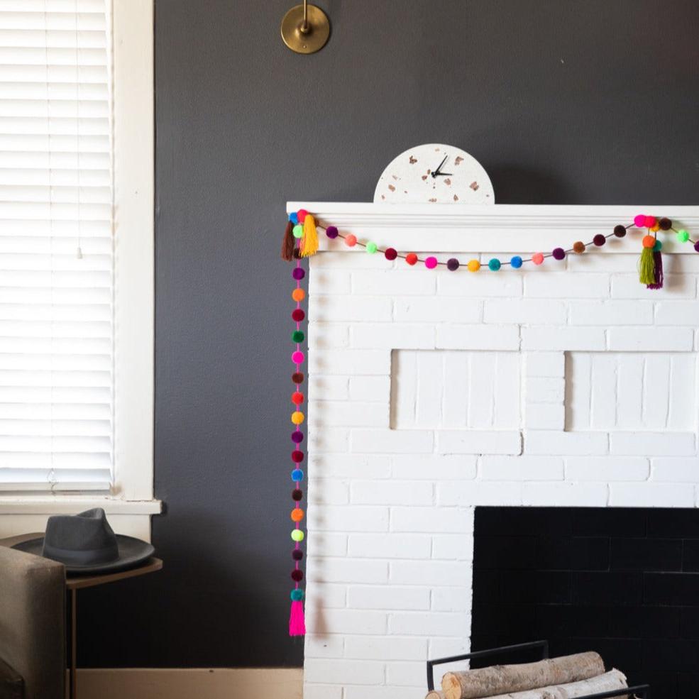 Mantle Clock | Chunky White Terrazzo