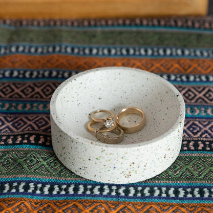 4" Catch-All | White Terrazzo