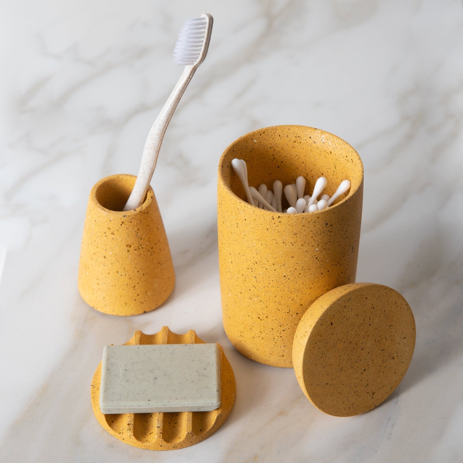 Toothbrush Holder | Marigold Terrazzo - pretti.cool