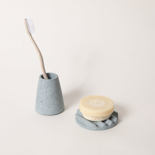 Mini Soap Dish & Toothbrush Holder Set - pretti.cool