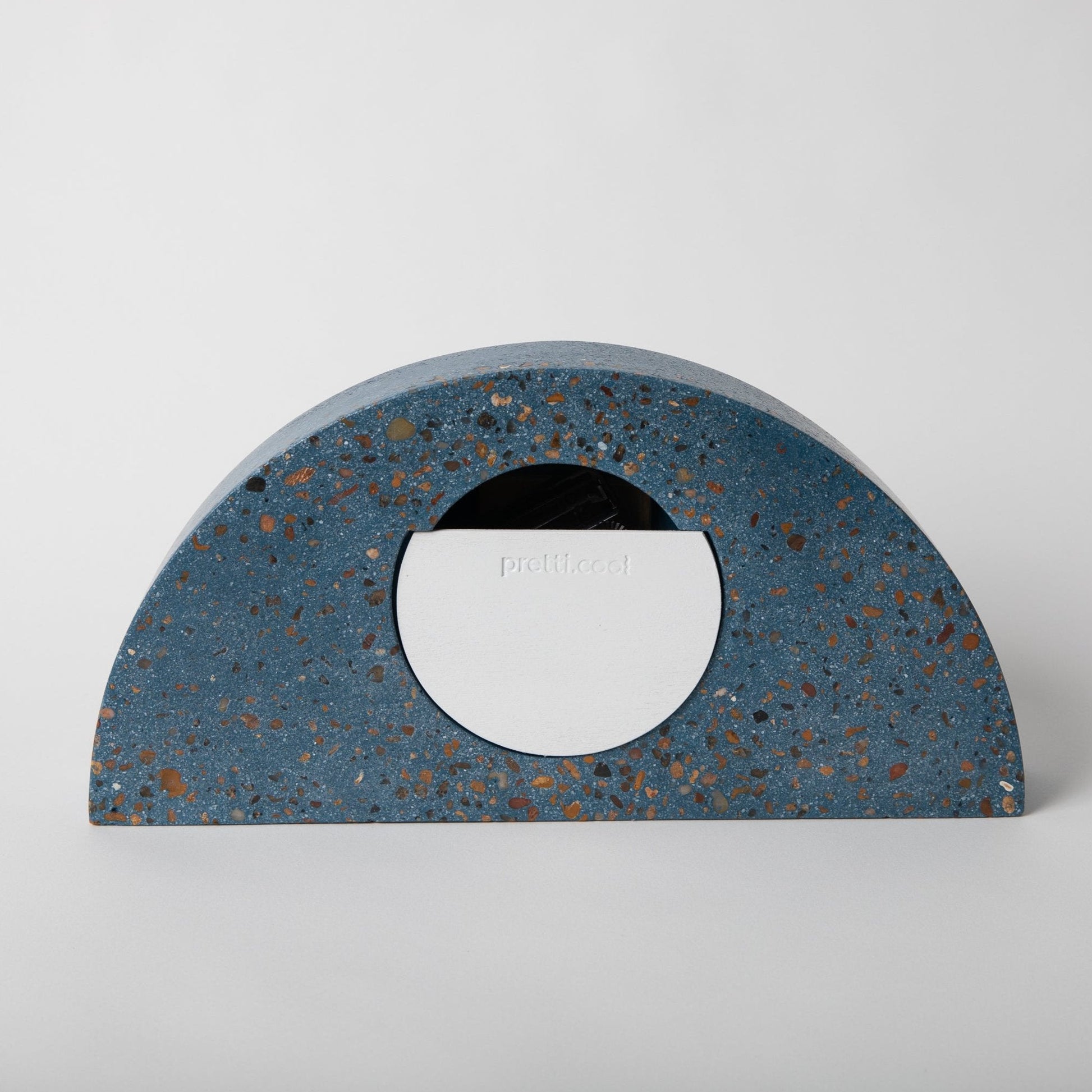Mantle Clock | Cobalt Terrazzo - pretti.cool