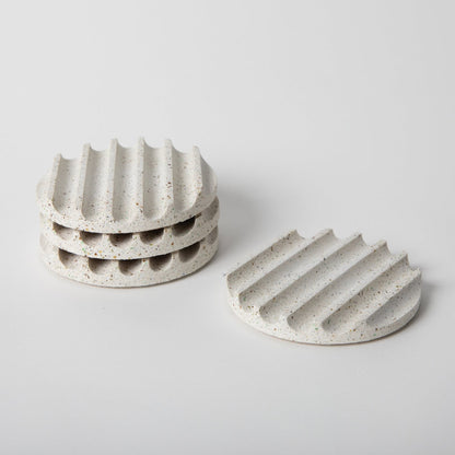 Coaster Set | White Terrazzo - pretti.cool