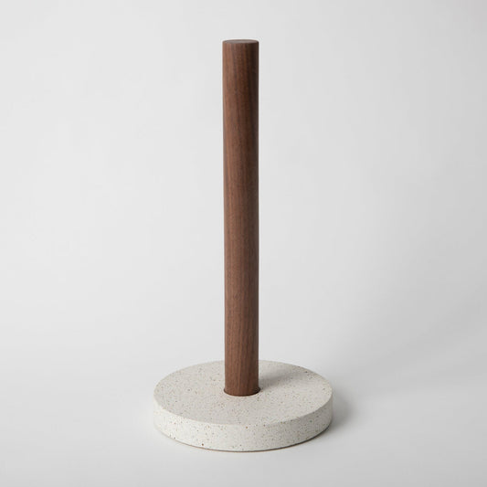 Paper Towel Holder | White Terrazzo