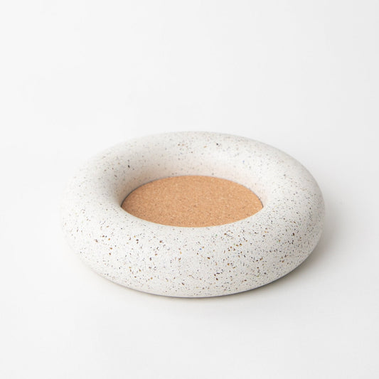 Wine Bottle Coaster | White Terrazzo - pretti.cool