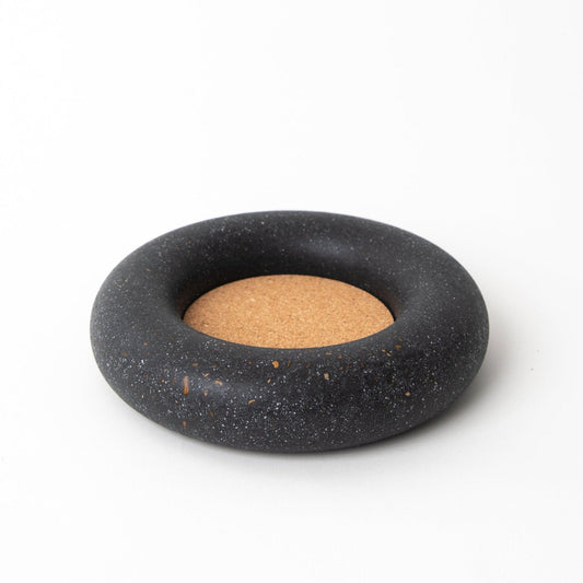 Wine Bottle Coaster | Black Terrazzo - pretti.cool
