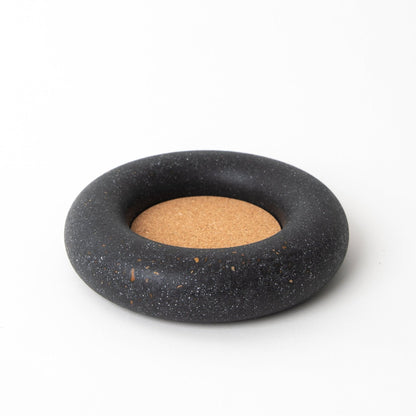 Wine Bottle Coaster | Black Terrazzo