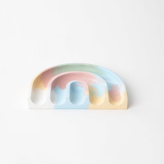 Concrete terrazzo sponge rest in jawbreaker.