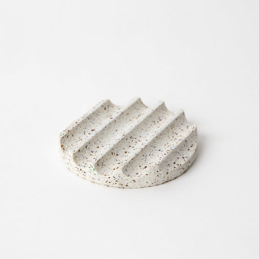 Mini Soap Dish | White Terrazzo