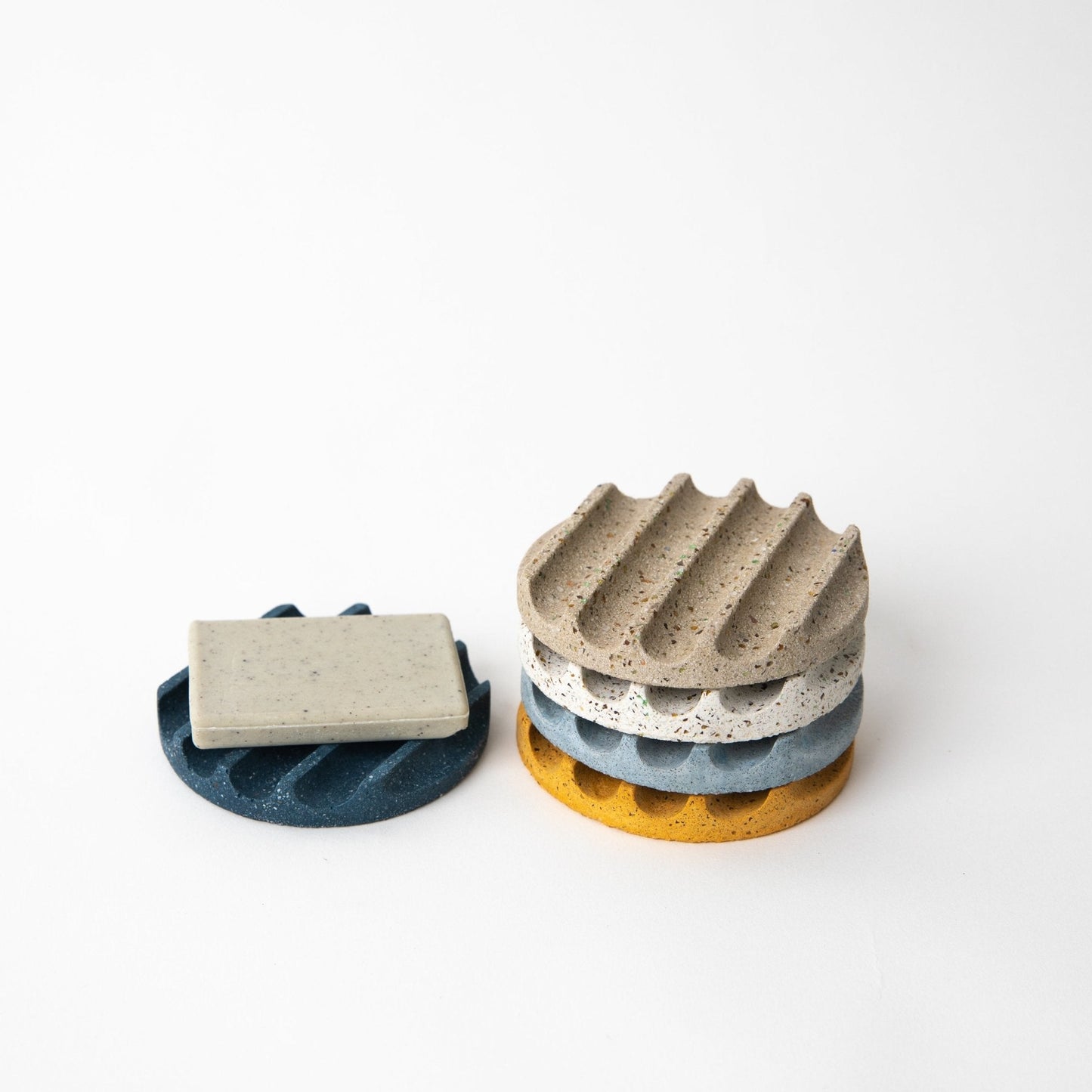 Mini Soap Dish | White Terrazzo