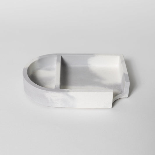 Sticki Note Holder | Grey & White