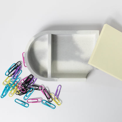 Sticki Note Holder | Grey & White