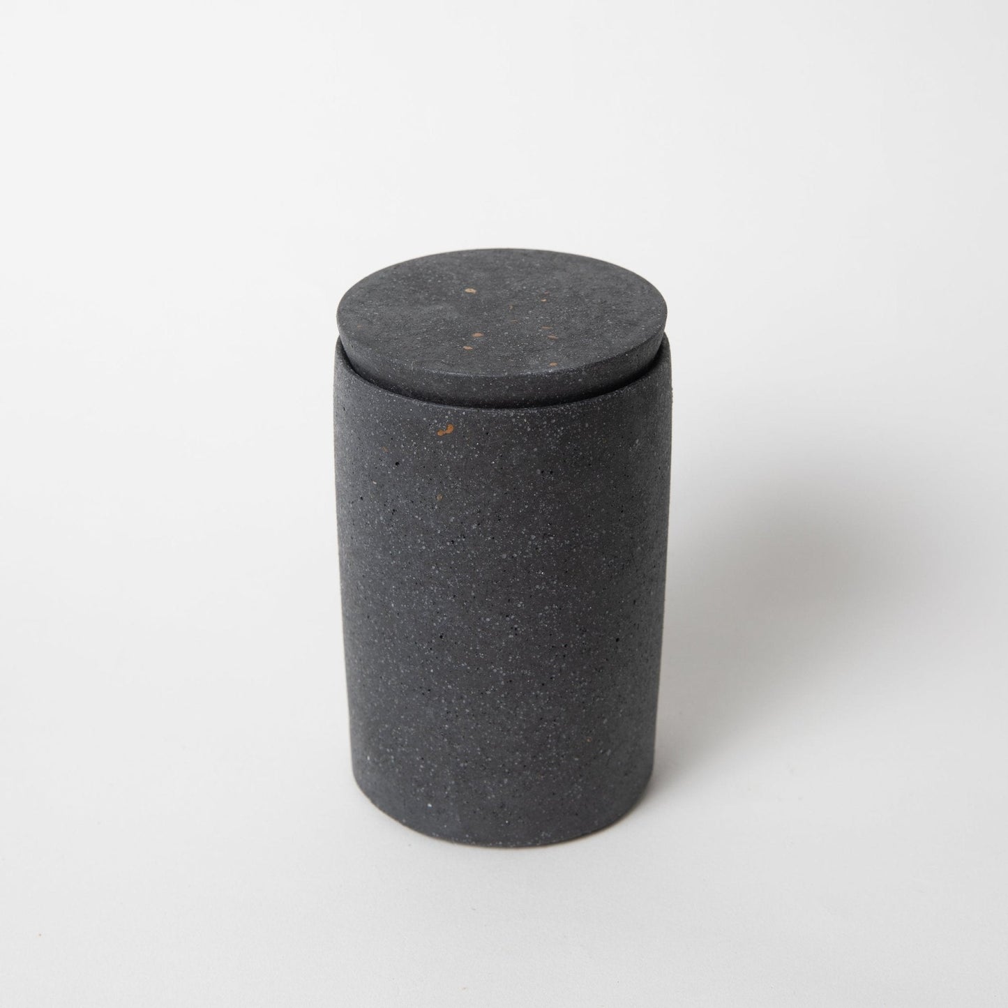 Cotton Swab Holder (w/o lid) | Black Terrazzo