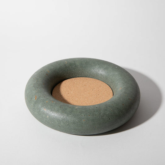Wine Bottle Coaster | Dark Green Terrazzo - pretti.cool