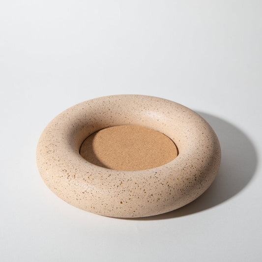 Wine Bottle Coaster | Peach Terrazzo - pretti.cool