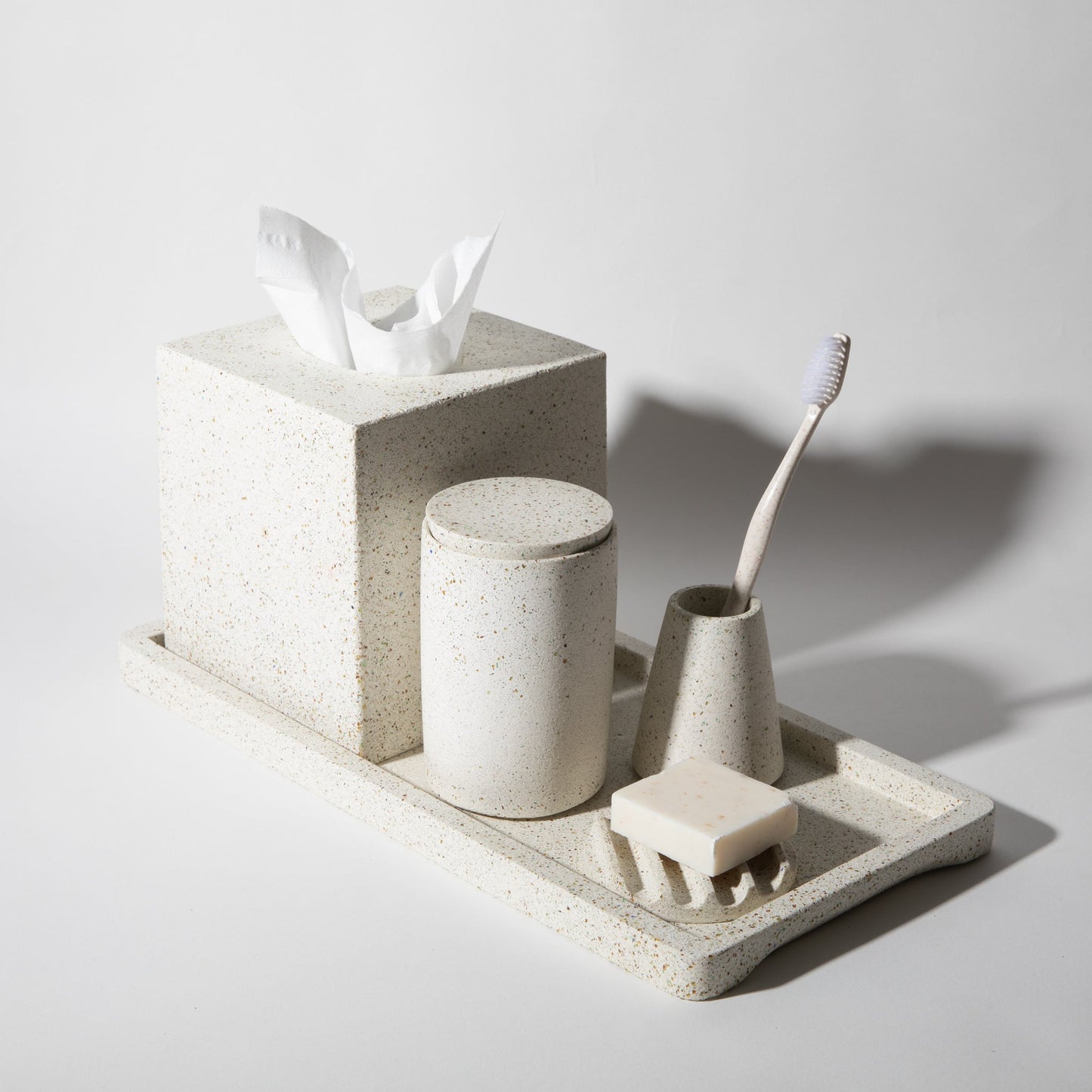 Decorative Tray | White Terrazzo