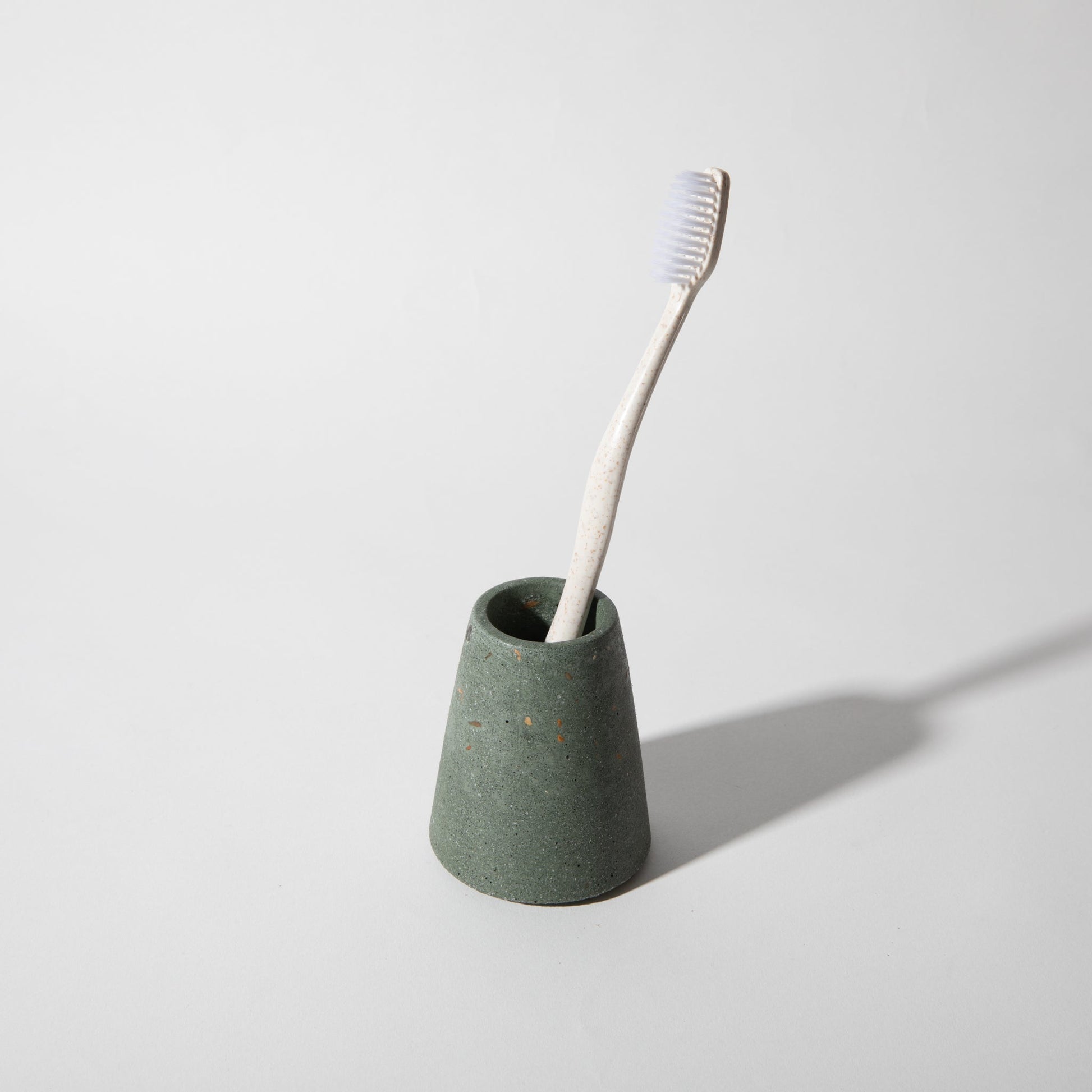 Toothbrush Holder | Dark Green Terrazzo - pretti.cool