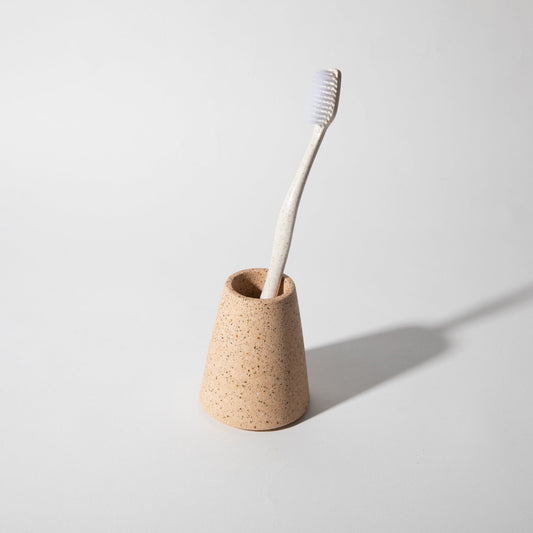Toothbrush Holder | Peach Terrazzo - pretti.cool