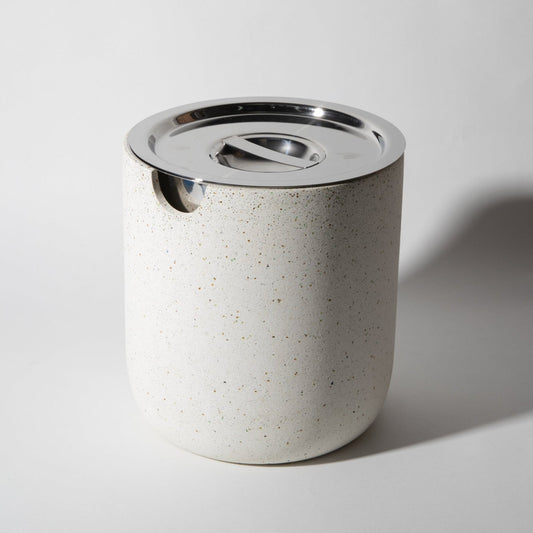 Ice Bucket | White Terrazzo