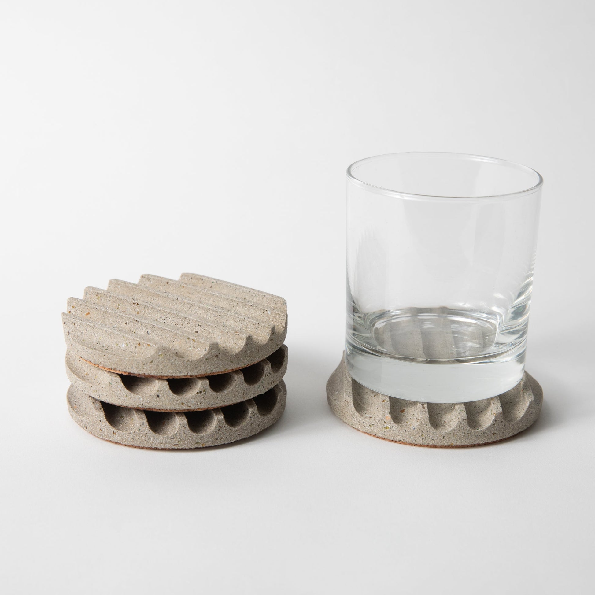 Coaster Set | Natural Terrazzo - pretti.cool