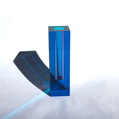 Canetti Acrylic Flower Vase in Purple/Blue