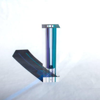 Canetti Acrylic Flower Vase in Purple/Blue