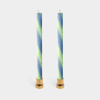 Rope Candles - Lavender & Green (2 pack)