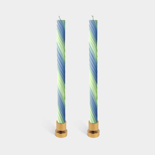 Rope Candles - Lavender & Green (2 pack)