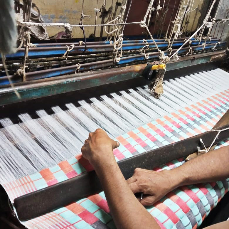 Quilted Sujani Throw Blanket - Yellow & White