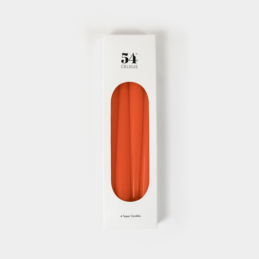 Taper Candles 4 Pack - Orange