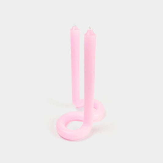 Twist Candle - Light Pink