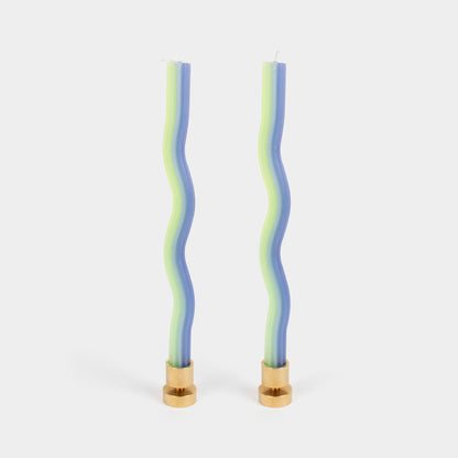 Wiggle Candles - Lavender & Green (2 pack)