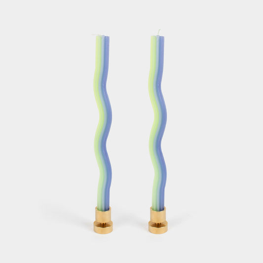 Wiggle Candles - Lavender & Green (2 pack)